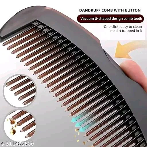 Dandruff Remover Comb for Men & Women with Massager Design for Hair Growth and Stye | Nits Removal Comb | Lice comb | Anti-Dandruff Massage Comb