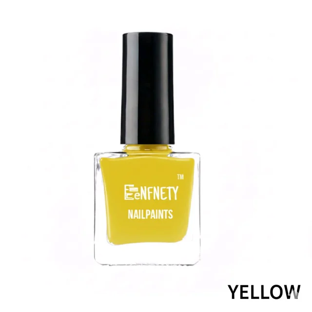 Eenfnety ™ Nailpaints PCENFNP001 for Women | Long Lasting Nail Polish for Women Girls, Gel Nailpaint Combo, Glossy Finish Nailpolish Combo, Vegan, Non-Toxic, Chip Resistant, 10ml - Yellow