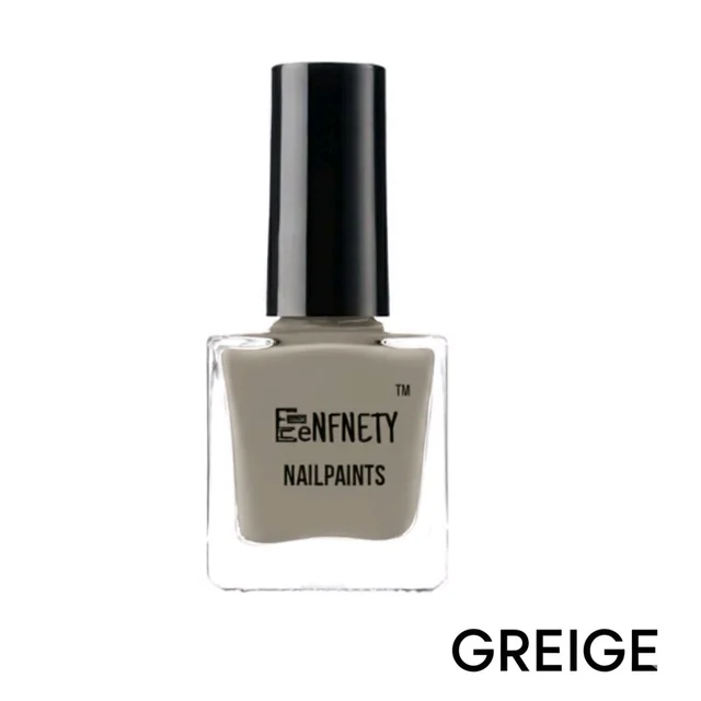 Eenfnety ™ Nailpaints PCENFNP001 for Women | Long Lasting Nail Polish for Women Girls, Gel Nailpaint Combo, Glossy Finish Nailpolish Combo, Vegan, Non-Toxic, Chip Resistant, 10ml - Griege