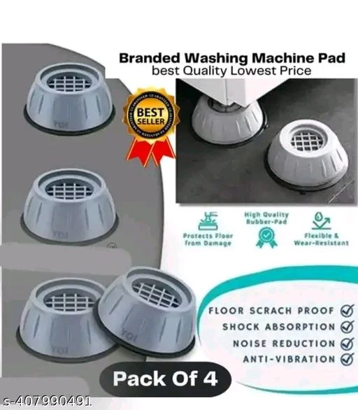 Washing PCENFAP060 Machine Anti-Vibration Feet Pads for Washing Machine, Washer and Dryer Anti-Vibration Pads with Suction Cup, Anti Walk Pads