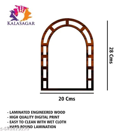 Kalasagar PCENFAP999 Premium Jharokha Designer Painting MDF Wooden Wall Decor Hanging Panel for Home Decoration | Office | Gift | Wall Decor Hanging Items | Wall Art | Living Room | Bedroom | Pack of 2 Pieces