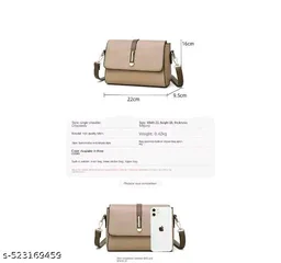 Stylish Classic Girls and Womens Sling bag Gorgeous Stylish Handba....
Name: Stylish Classic Girls and Womens Sling bag Gorgeous Stylish Handba....
Material: PU
No. of Compartments: 2
Pattern: Solid
Net Quantity (N): 1
Sizes:Free Size (Length Size: 10 in, Width Size: 4 in, Height Size: 6 in)
Country of Origin: India