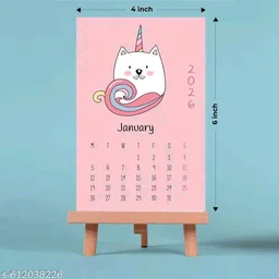 2026 Aesthetic Mini Desk Calendar with Wooden Easel Stand.
Name: 2026 Aesthetic Mini Desk Calendar with Wooden Easel Stand.
Organize your month in style with this charming mini desktop calendar for January 2026.