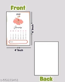 2026 Aesthetic Mini Desk Calendar with Wooden Easel Stand.
Name: 2026 Aesthetic Mini Desk Calendar with Wooden Easel Stand.
Organize your month in style with this charming mini desktop calendar for January 2026. Featuring a delicate floral design and a soft color