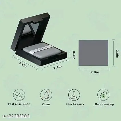 100pcs Oil Blotting Sheets for Face,Bamboo Charcoal Paper Portable Oil Absorption Paper with Portable Mirror Case Makeup Puff For Oil Skin, Does Not Take Off Makeup, And Makeup Holding Oil Off Paper
- charcoal
