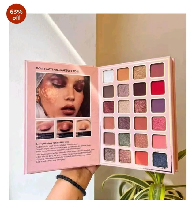 SKINPLUS 5in1 Book-Style Foldable Makeup Palette Set | Portable & Long-Lasting | Contour Blush Highlight Eyeshadow, Suitable for Multiple Skin Tones & Makeup Looks All In One MakeupBook (Fashion)