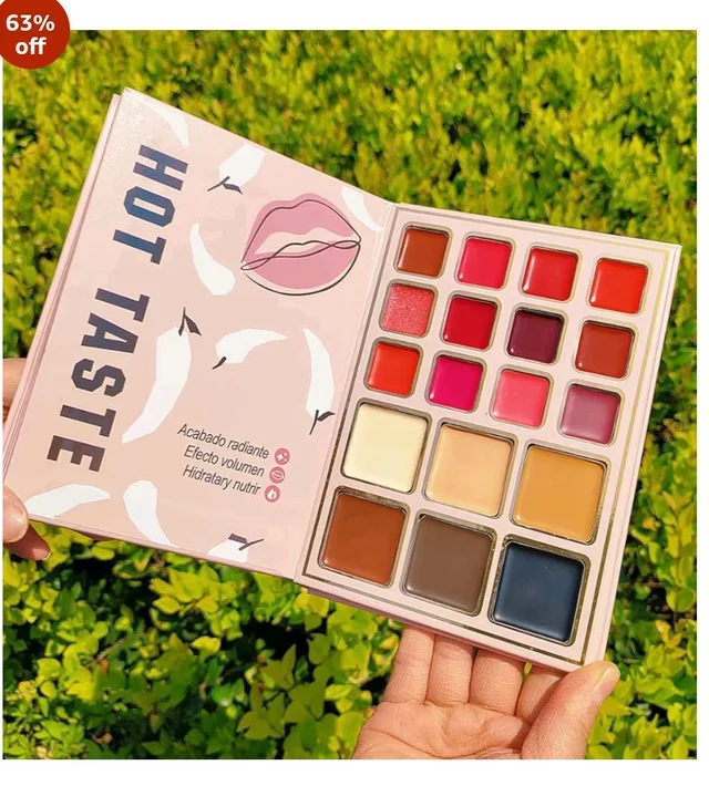 SKINPLUS 5in1 Book-Style Foldable Makeup Palette Set | Portable & Long-Lasting | Contour Blush Highlight Eyeshadow, Suitable for Multiple Skin Tones & Makeup Looks All In One MakeupBook (Fashion)
