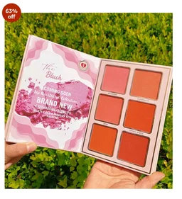 SKINPLUS 5in1 Book-Style Foldable Makeup Palette Set | Portable & Long-Lasting | Contour Blush Highlight Eyeshadow, Suitable for Multiple Skin Tones & Makeup Looks All In One MakeupBook (Fashion)