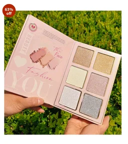 SKINPLUS 5in1 Book-Style Foldable Makeup Palette Set | Portable & Long-Lasting | Contour Blush Highlight Eyeshadow, Suitable for Multiple Skin Tones & Makeup Looks All In One MakeupBook (Fashion)