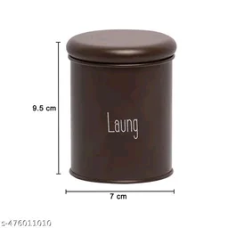 8-Piece Spice Jar Set|300ml Airtight MetalContainers with BPA-Free Lid| Masala Box & Kitchen Organizer | Durable Mild Steel Storage Box for Spices (Metal Pack of 8)