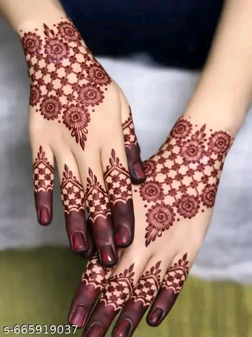 Eureka's Henna Stencil Tattoo For Girls, Women's And Kids| Latest Mehendi Stencil
- Type 5