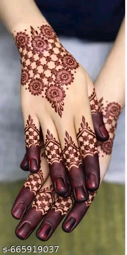 Eureka's Henna Stencil Tattoo For Girls, Women's And Kids| Latest Mehendi Stencil
- Type 5