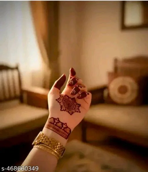 Eureka's Henna Stencil Tattoo For Girls, Women's And Kids| Latest Mehendi Stencil
- Type 6