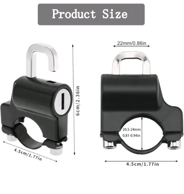 Helmet Lock For Bike