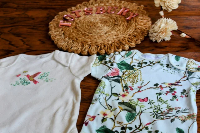 Blossom Garden Baby Romper – Size 6-9 Months - 6-9 Month