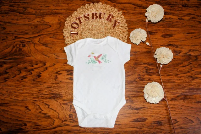 Baby Romper - Bird & Floral Print (6-9 Months)