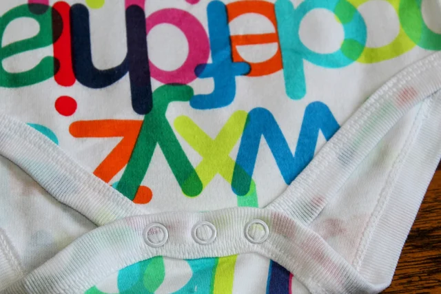 Alphabet Adventure Baby Romper" - 3-6 Month