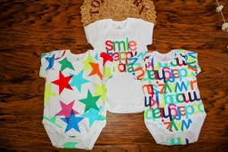 Alphabet Adventure Baby Romper" - 3-6 Month