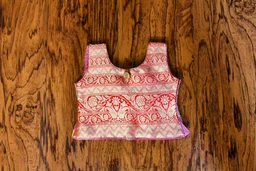 Elegant Gold and Red Traditional Baby Pavada Set - 6-12 Month