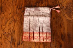 Elegant Gold and Red Traditional Baby Pavada Set - 6-12 Month