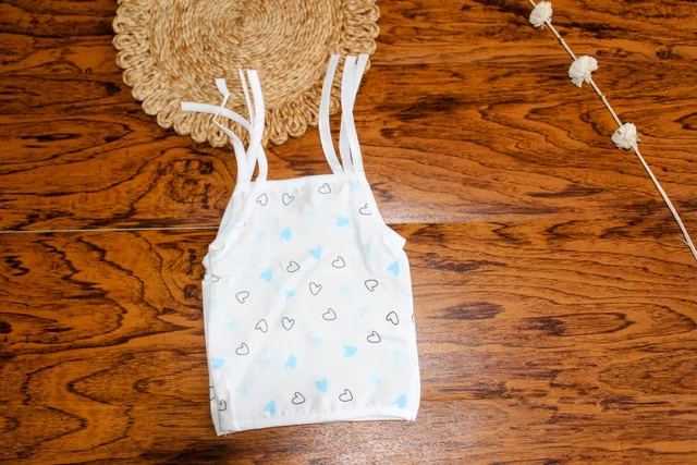 Muslin Jabla Sleeveless Baby Tops - Assorted Set of 3 - 0-3 Month