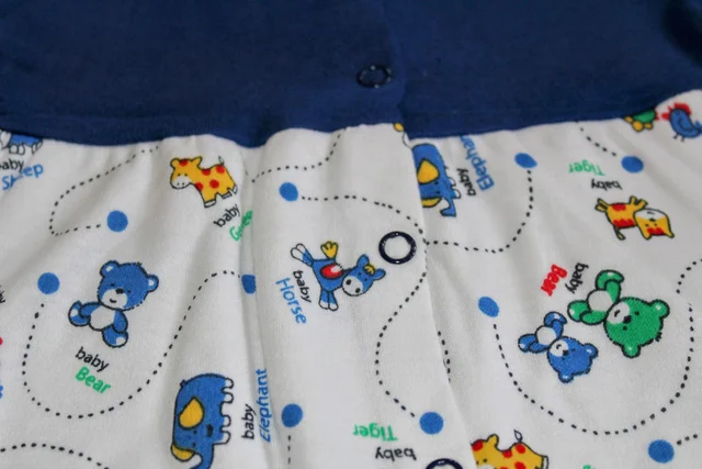 Baby Cotton Frock Set - Assorted Designs (Set of 3) - 0-3 Month
