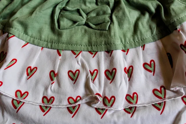 Little Hearts & Girl Stuff" Baby Outfit Set - 0-6 Month