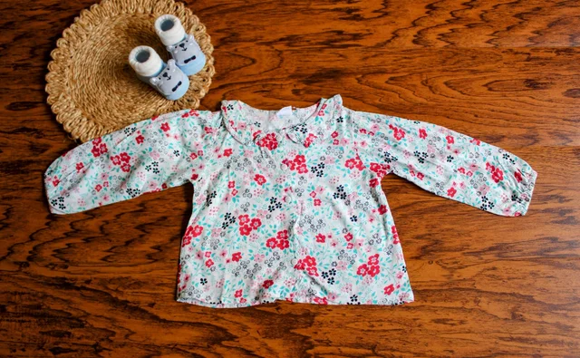 Floral Delight Long Sleeve Baby Top