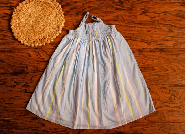 Soft Stripes Cotton Day Dress