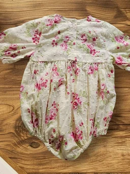 Floral Romper - Portafino, 6-9 Month