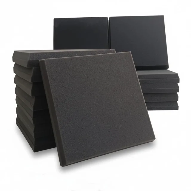 URBAN-X Acoustic Foams Acoustic Panels 12″×12″×2″ Thick | HIGH DENSITY Acoustic Foams for Echo Reduction & Sound Proofing