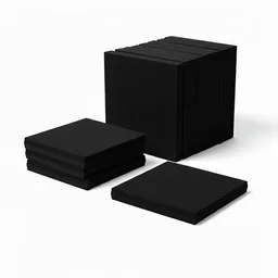 URBAN-X Acoustic Foams Acoustic Panels 12″×12″×2″ Thick | HIGH DENSITY Acoustic Foams for Echo Reduction & Sound Proofing - Set of 6, Black, Boxer Acoustic Foam