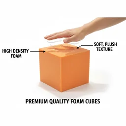 URBAN-X® Soft Foam Cubes, Colorful Flame Retardant Pit Blocks Foam Pit Cubes for Trampoline Arenas, Gymnastics, Playground, 6"x6"x6" - Set of 20