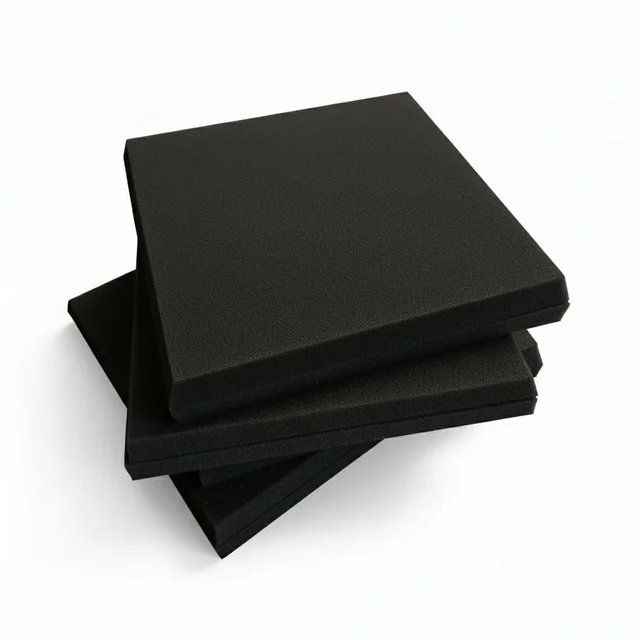 URBAN-X Acoustic Foams Acoustic Panels 12″×12″×2″ Thick | HIGH DENSITY Acoustic Foams for Echo Reduction & Sound Proofing - Set of 6, Black, Boxer Acoustic Foam