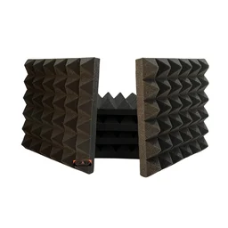 Urban-X URBAN-X® Pyramid Soundproofing Studio Acoustic Foam 1'x1' ft. - 2 Inches 50D High Density, Soundproof Foam, Noise Reduction Panels, Echo Absorption - Set of 180, Black, 2.0