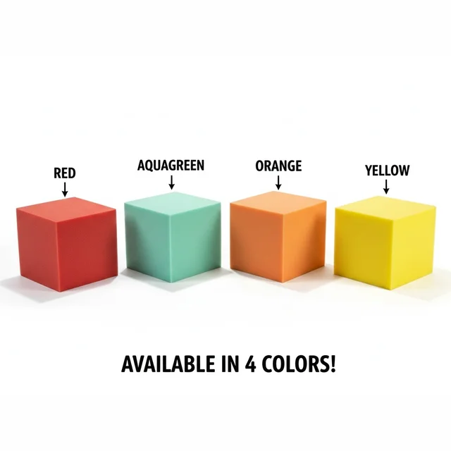 URBAN-X® Soft Foam Cubes, Colorful Flame Retardant Pit Blocks Foam Pit Cubes for Trampoline Arenas, Gymnastics, Playground, 6"x6"x6" (Black, Blue, Pink, Yellow) - Set of 1000