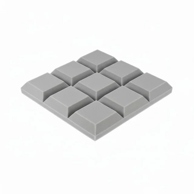 URBAN-X Acoustic Foams Acoustic Panels 12″×12″×2″ Thick | HIGH DENSITY Acoustic Foams for Echo Reduction & Sound Proofing - Set of 18, Stone White, Cadbury Acoustic Foam Self Adhesive