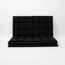 URBAN-X Acoustic Foams Acoustic Panels 12″×12″×2″ Thick | HIGH DENSITY Acoustic Foams for Echo Reduction & Sound Proofing - Set of 6, Black, Cadbury Acoustic Foam