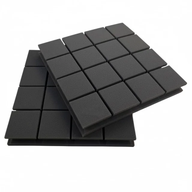 URBAN-X Acoustic Foams Acoustic Panels 12″×12″×2″ Thick | HIGH DENSITY Acoustic Foams for Echo Reduction & Sound Proofing