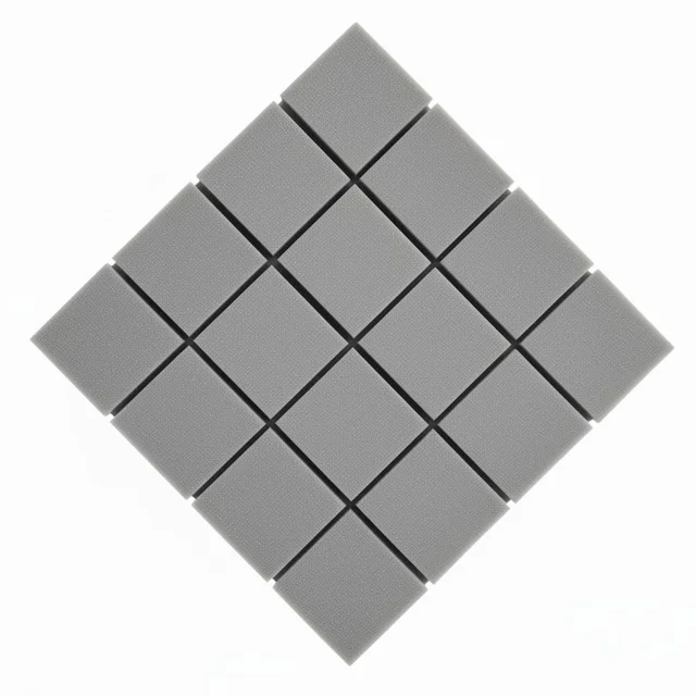 URBAN-X Acoustic Foams Acoustic Panels 12″×12″×2″ Thick | HIGH DENSITY Acoustic Foams for Echo Reduction & Sound Proofing - Set of 18, Stone White, Turbo Acoustic Foam