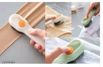 Soap Dispensing Cleaning Brush With Handle Scrubbing 