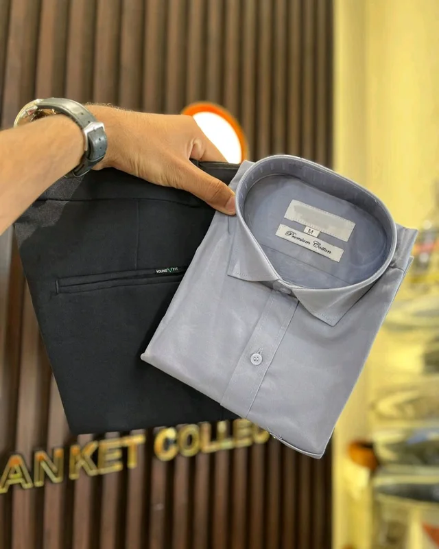Premium Shirt / Pant Combo For Men's Wear - 32, S-36