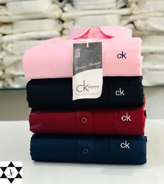 C k Men's Plain Shirt Combo - Pack of 4 | Premium Cotton | Casual & Formal Wear - XXL-44