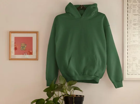 Cozy zaraa Winter Classic Hoodie Collection - M-38, Dark green