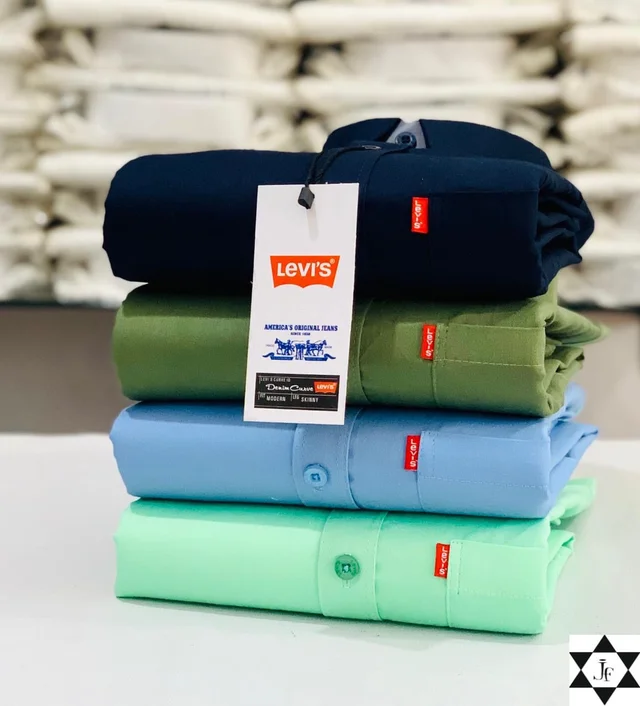 Levies Men's Plain Shirt Combo - Pack of 4 | Premium Cotton | Casual & Formal Wear - XL- 42
