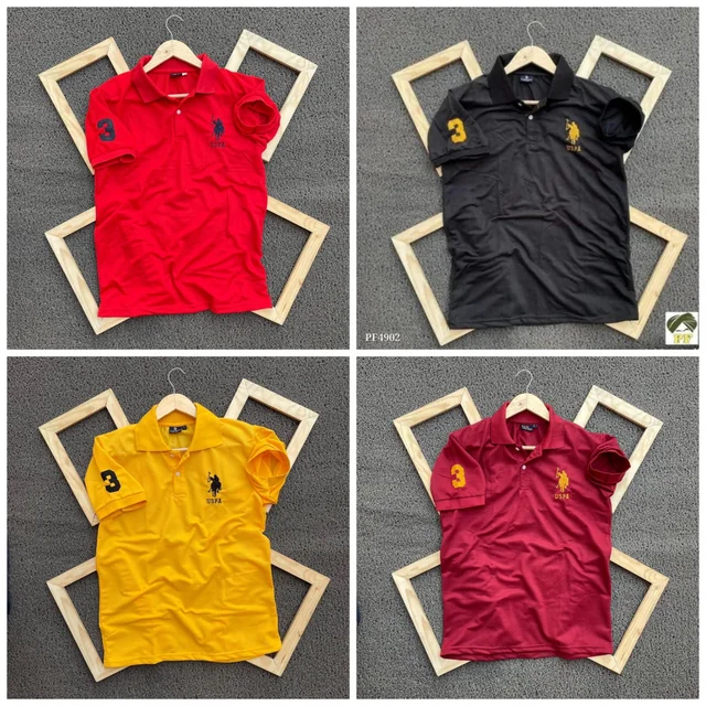 Polo Men's Plain T- Shirt Combo - Pack of 4 | Premium Cotton | Casual Wear - XL-42