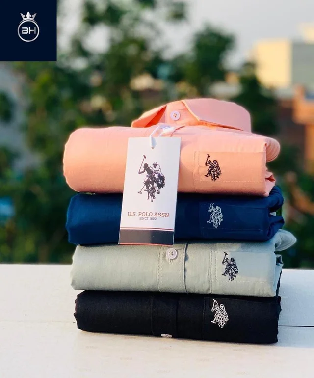 U.S Men's Plain Shirt Combo - Pack of 4 | Premium Cotton | Casual & Formal Wear - XXL-44