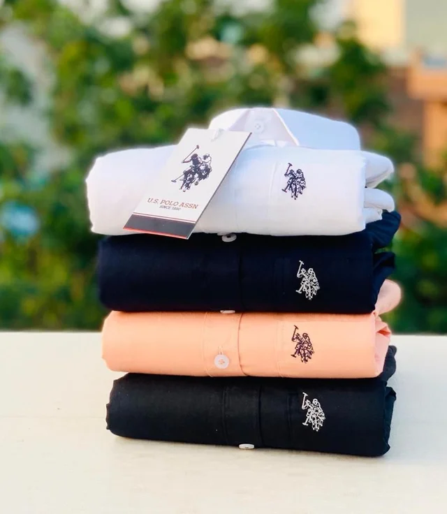 U.S Men's Plain Shirt Combo - Pack of 4 | Premium Cotton | Casual & Formal Wear - XXL-44