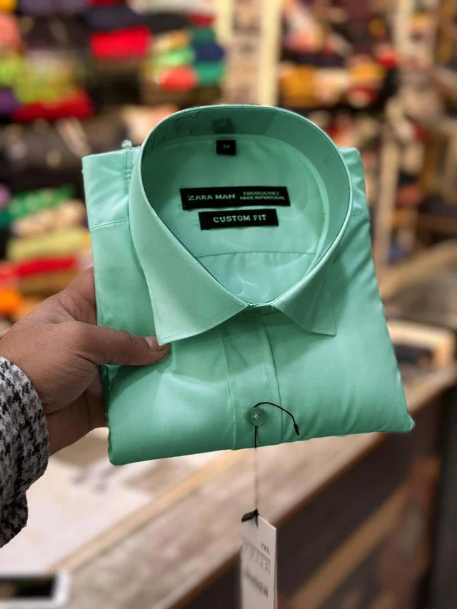 Zara Men Premium Cotton Shirt - L- 40