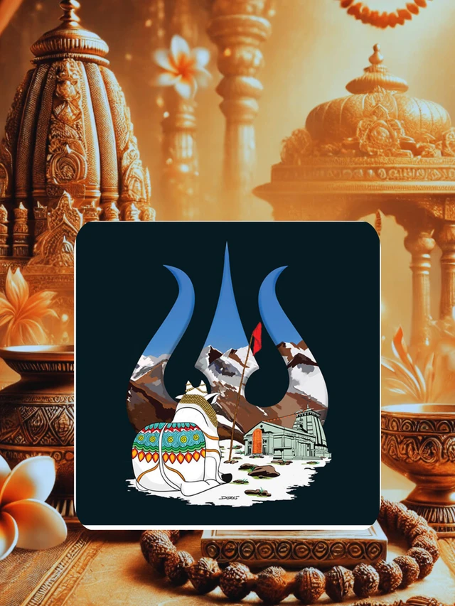 Kedarnath Trishul Fridge Magnet